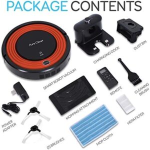 SereneLife Robot Vacuum Cleaner - 1500pa suction for pet hair and hardwood floors