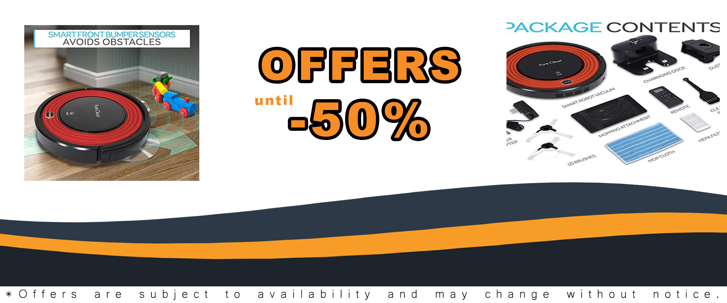 SereneLife Robot Vacuum Cleaner - 1500pa suction for pet hair and hardwood floors