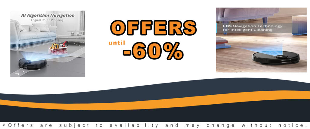 VIOMI Smart Robot Vacuum V2 Max in black, designed for multi-floor cleaning with Alexa compatibility and Y-pattern cleaning technique