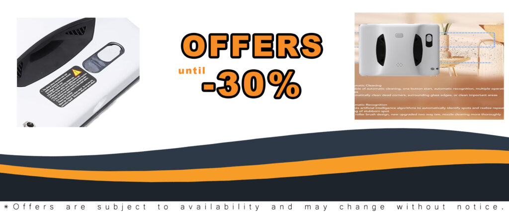 Fockety Smart Window Cleaning Robot with powerful suction and automatic cleaning modes for windows, tiles, and glass doors