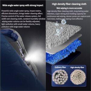 Potable Window Cleaning Robot S9 Pro cleaning windows with advanced AI path planning and powerful suction