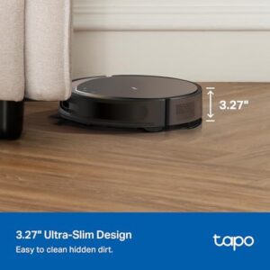 Tapo Ultra-Slim LiDAR Smart Navigation Robot Vacuum and Mop with Self-Emptying Dock