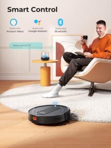 Robot Vacuum Cleaner with 3000Pa Suction, Personalized Cleaning Settings, Carpet Booster, App Control