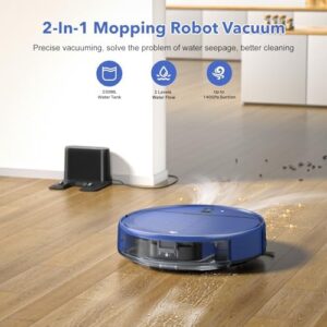 2 in 1 Mopping and Vacuuming Robot, robotic vacuum and mop combo for pet families
