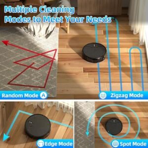 Robot Vacuum and Mop Combo with WiFi/App/Alexa control for pet hair, carpets, and hard floors