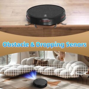 Robot Vacuum and Mop Combo with WiFi/App/Alexa control for pet hair, carpets, and hard floors