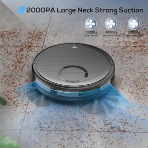 Robot Vacuum and Mop Combo - 2-in-1 Cleaning Device with Wi-Fi Control and Self-Charging
