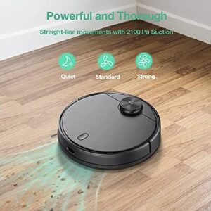 WYZE Robot Vacuum with LIDAR Mapping and 2100Pa suction, perfect for pet hair and hard floors.