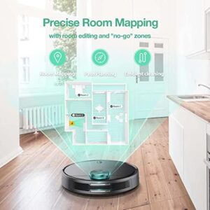 WYZE Robot Vacuum with LIDAR Mapping and 2100Pa suction, perfect for pet hair and hard floors.
