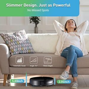 Robot Vacuum and Mop Combo for pet hair, carpet, and hard floors with WiFi and Alexa compatibility