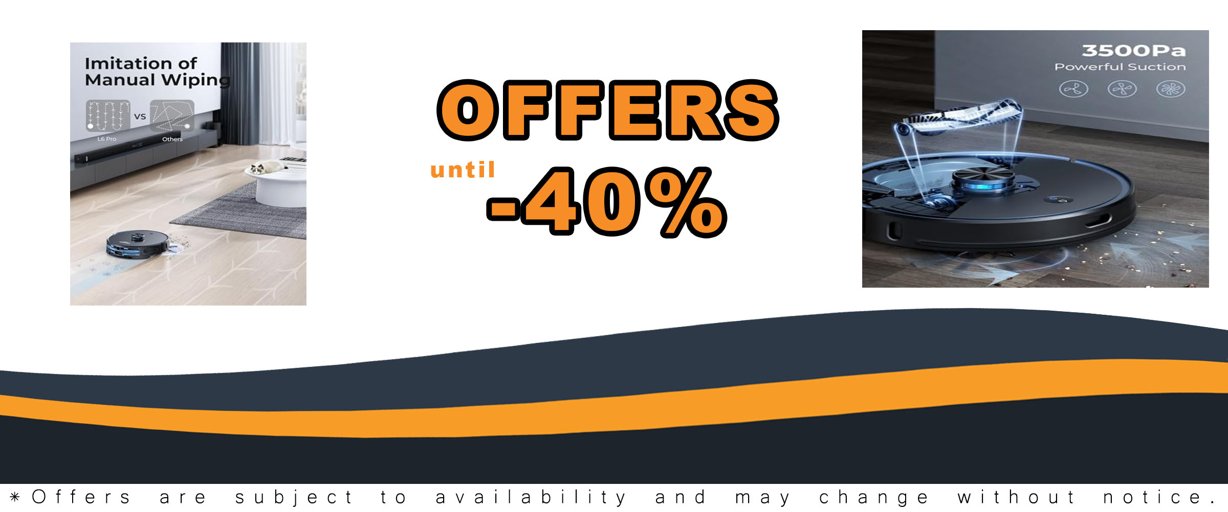 Robot Vacuum and Mop Combo with 3500Pa suction, self-emptying station, and LIDAR navigation