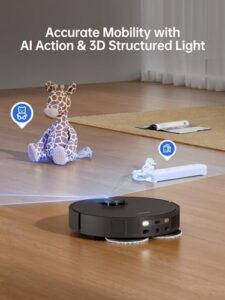 dreame X30 Ultra Robot Vacuum and Mop Combo, 8300Pa suction, self-cleaning mop, smart carpet cleaning, self-refilling water tank
