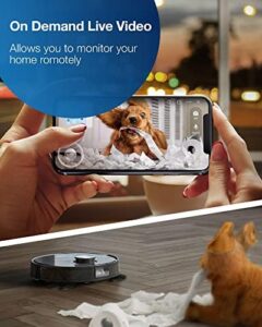 ECOVACS Deebot T8 AIVI Robot Vacuum Cleaner on a hardwood floor