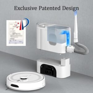 Robot Vacuum and Mop Combo with Self-Emptying Design, 4500Pa Suction, and Long Runtime