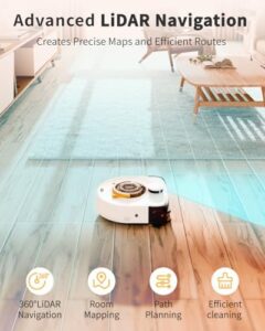 22,000 Pa Robot Vacuum Cleaner for Pet Hair with High Suction Power and Square Design