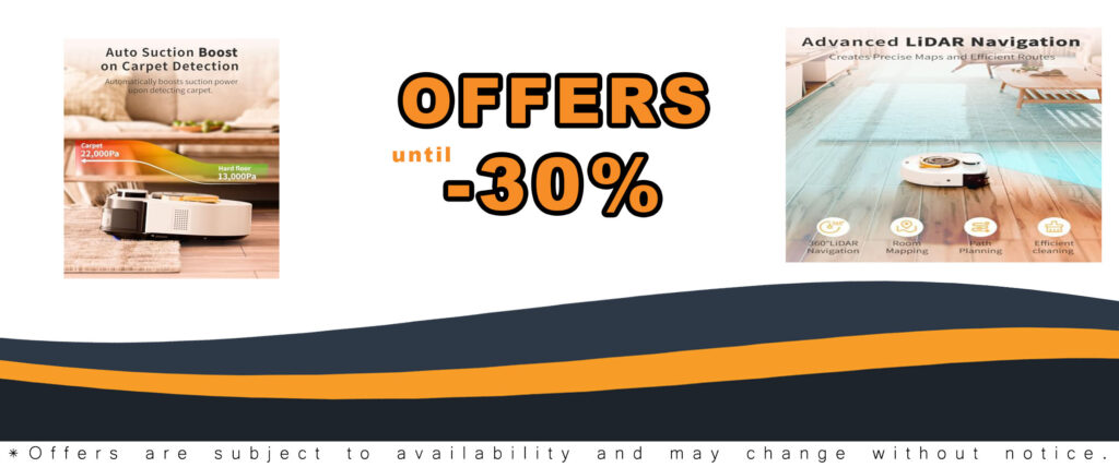 22,000 Pa Robot Vacuum Cleaner for Pet Hair with High Suction Power and Square Design