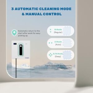 Window Cleaner Robot 6.8cm Ultra-Thin, Intelligent Obstacle Avoidance, Automatic Cleaning for Mirrors, Tile Walls, and Glass