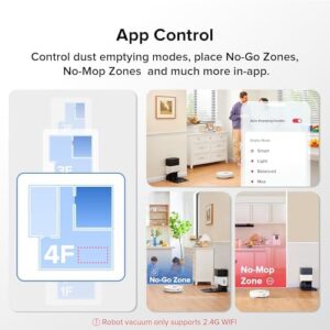 Roborock Q7 Max+ Robot Vacuum and Mop with Auto-Empty Dock, 4200Pa Suction, and App-Controlled Mopping