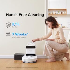Roborock Q7 Max+ Robot Vacuum and Mop with Auto-Empty Dock, 4200Pa Suction, and App-Controlled Mopping