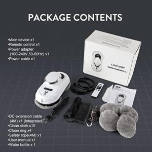 Window Cleaner Robot with 5600Pa Suction for Glass and Tile Cleaning