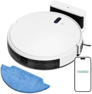 L200s Robot Vacuum Cleaner and Mop in white, showing touchless operation and cleaning performance