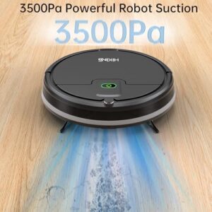 Upgraded Version Robot Vacuum Cleaner, 3500Pa Suction Power, Tangle-Free Technology, and Pet Hair Removal