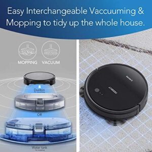 ECOVACS DEEBOT 661 Cordless Robot Vacuum in black color, cleaning a home with ease  
