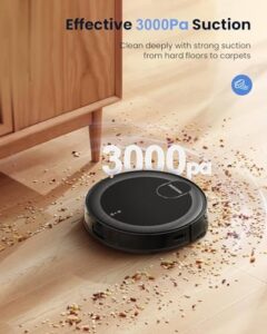 Proscenic X1 Robot Vacuum and Mop with Ultrasonic Wiping, Self-Emptying Dustbin, and Powerful Suction