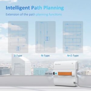 Mamibot W120-DP Robot Window Cleaner with 4 water spray nozzles and edge detection technology