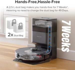 Roborock Q5 Max+ Robot Vacuum with Self-Empty Dock and DuoRoller Brush in black