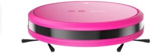 2-in-1 Robot Vacuum Cleaner for Home with Slim Body, Red Color, Self-Charging and Suction Power