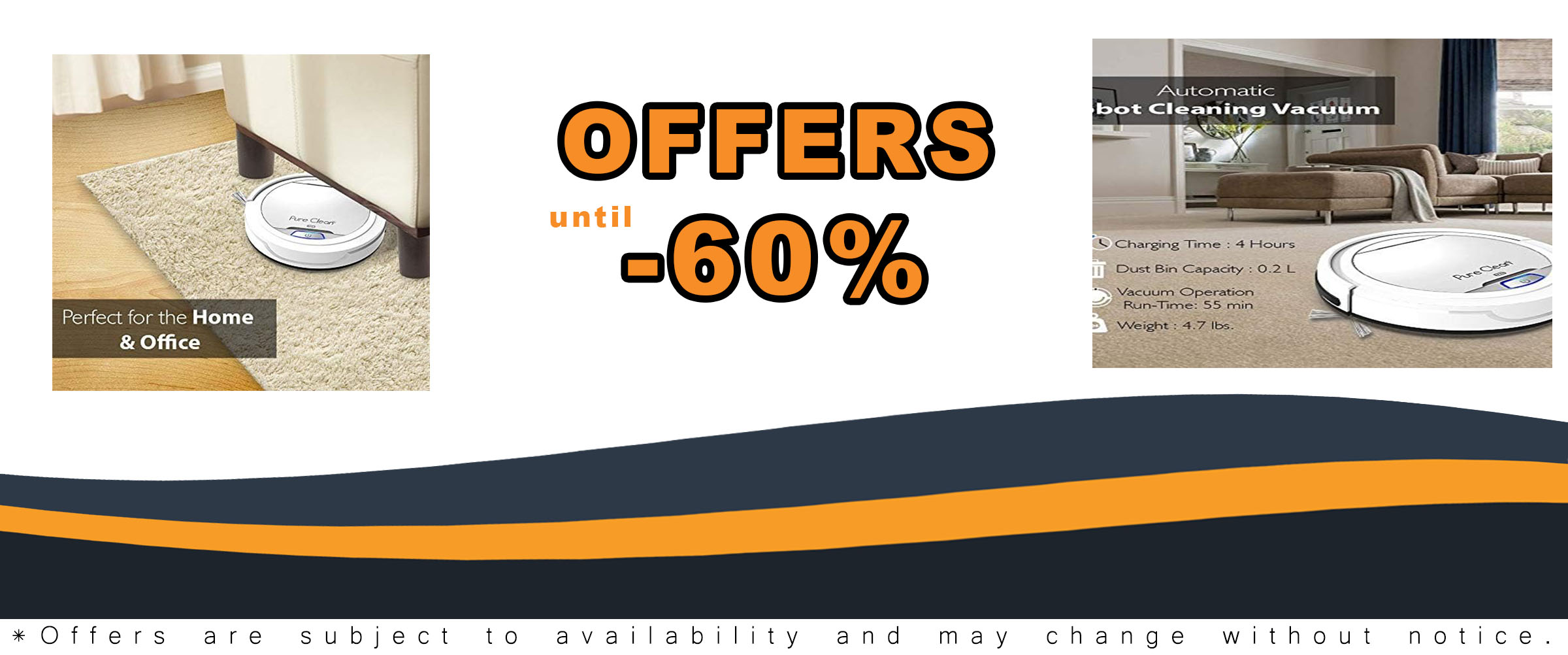 SereneLife Robot Vacuum Cleaner with 90 Min Run Time, Pet Hair, and Stairs Detection
