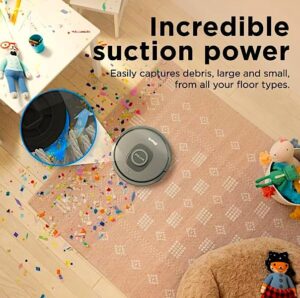 Matrix Robot Vacuum RV2300 on carpet and hard floor with precision home mapping  