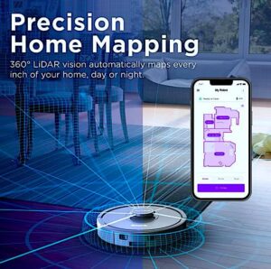 Matrix Robot Vacuum RV2300 on carpet and hard floor with precision home mapping  