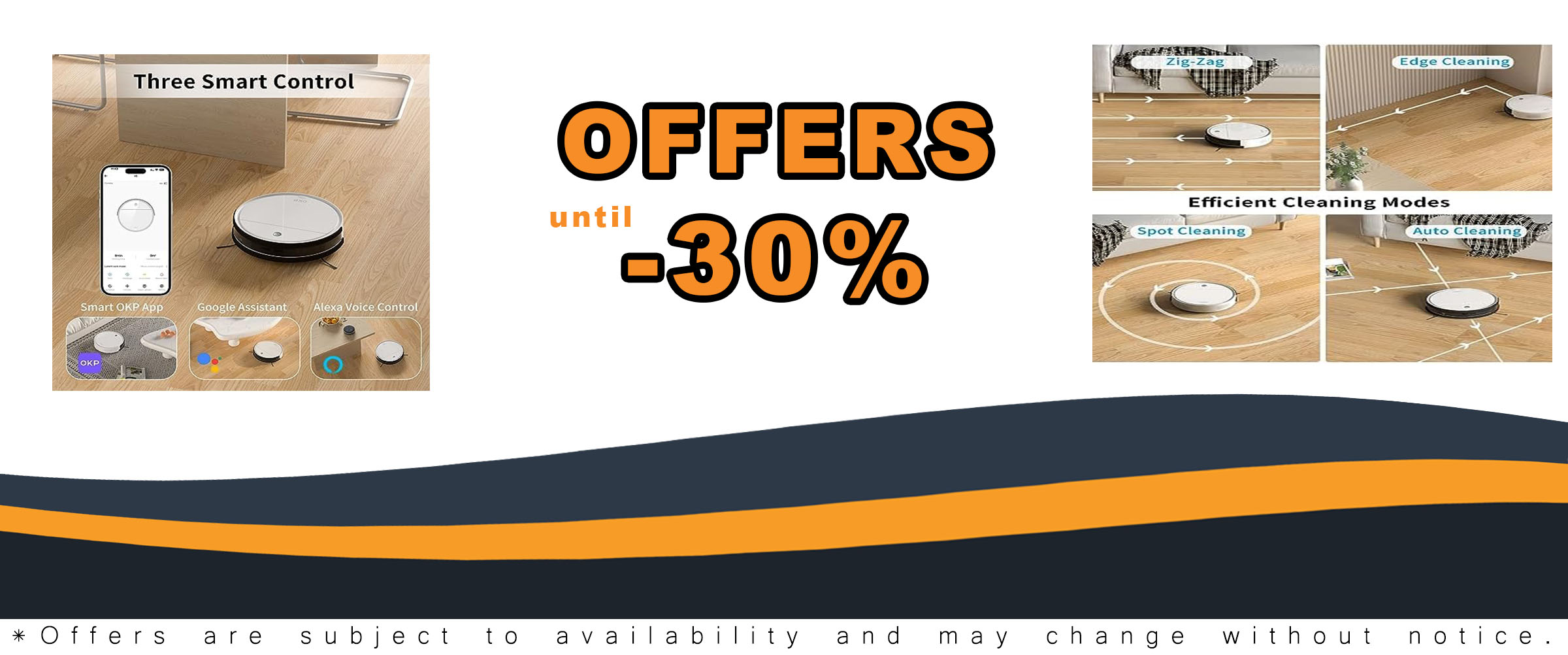 OKP K5 Robot Vacuum Cleaner, No Tangled Hair, Super Thin, Powerful Suction, Cleaning Schedules, Self-Charging, Robotic Vacuums with Wi-Fi/App/Alexa Control, Ideal for Pet Hair Carpets Hard Floors