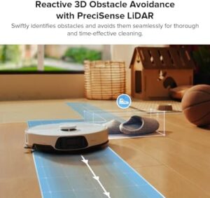 Roborock S8 Max Ultra Robot Vacuum and Mop in white with self-emptying dock and advanced navigation system