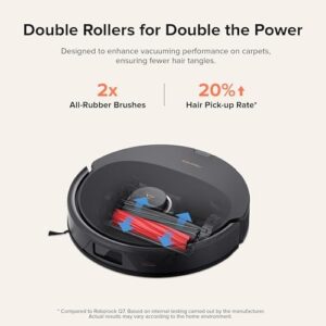Roborock Q8 Max+ Robot Vacuum and Mop with Self-Emptying System and Disposable Dust Bag