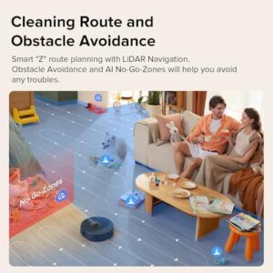Roborock Q8 Max Robot Vacuum and Mop Cleaner in action, highlighting its powerful suction and mopping capabilities