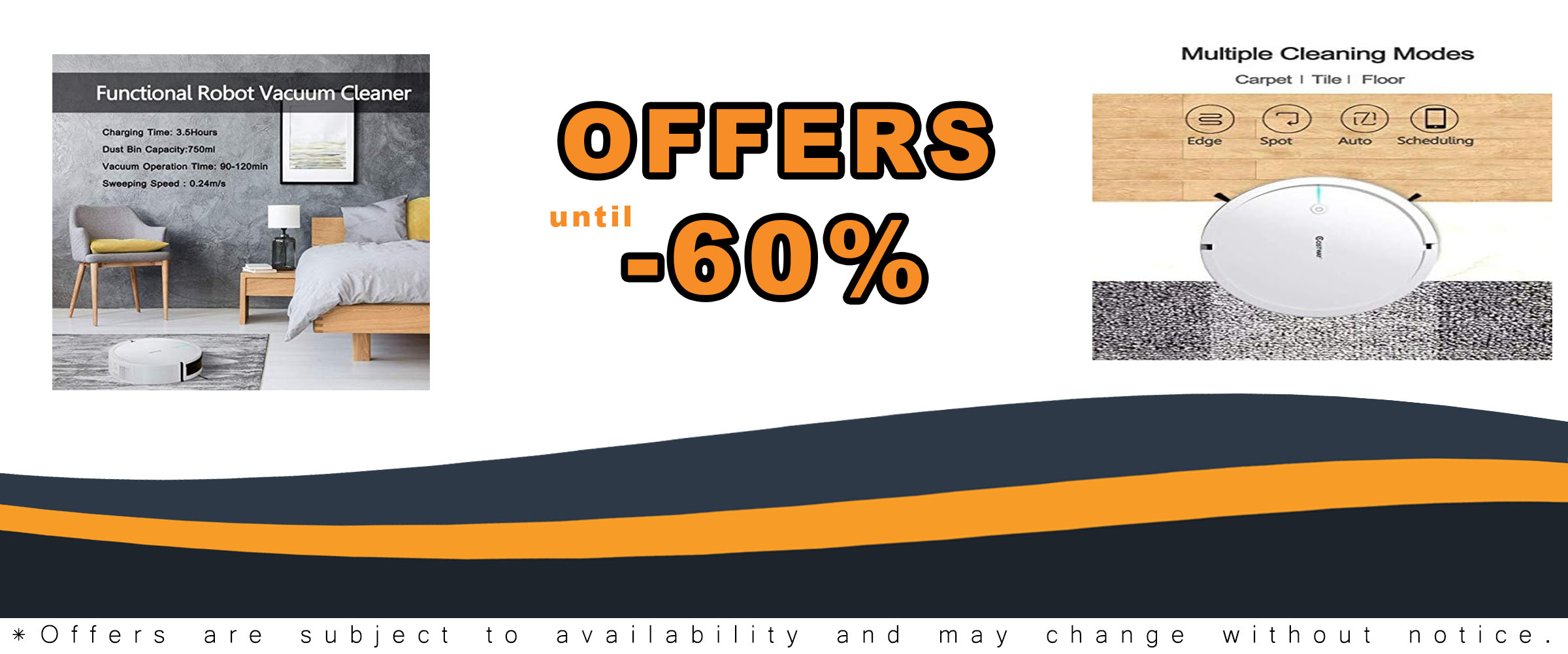 COSTWAY Robot Vacuum Cleaner with 2000Pa suction, smart scheduling, and pet hair cleaning features