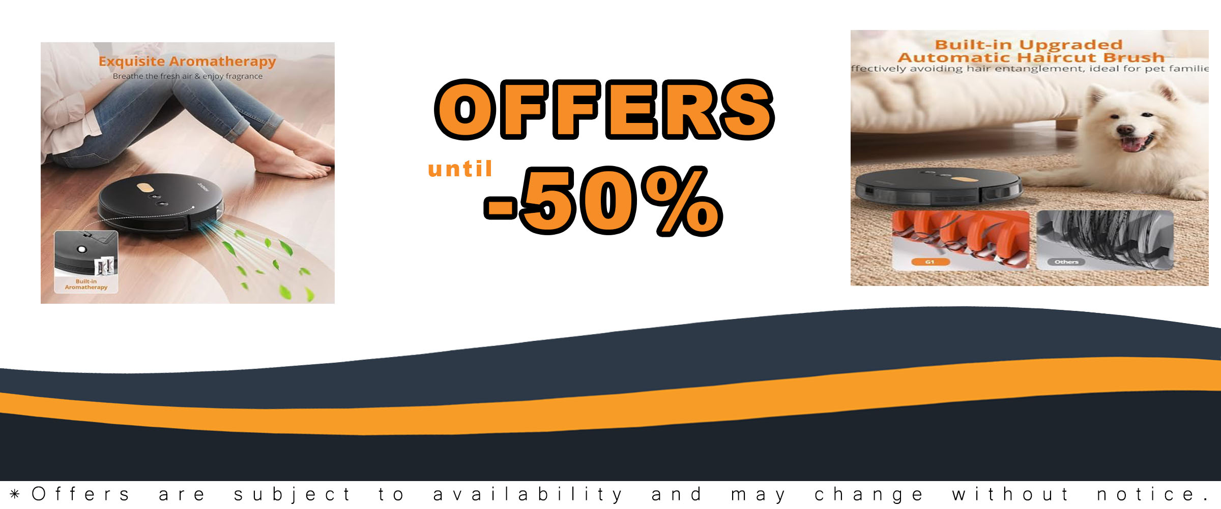 2-in-1 robot vacuum and mop combo, with air aromatherapy, cleaning carpets and hard floors  