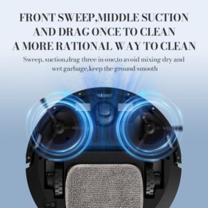 Robot Vacuum Cleaner with Automatic Self-Charging and Strong Suction