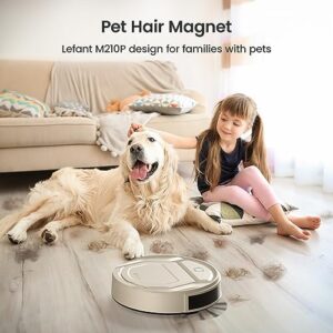 Lefant Robot Vacuum M210 Pro cleaning your home efficiently with its 120-minute runtime and Alexa control