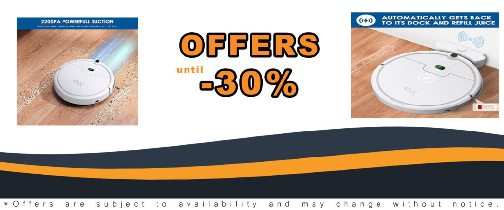 Robot vacuum cleaner with 2500Pa suction, ideal for hard floors and low-pile carpets, featuring self-charging and tangle-free design.