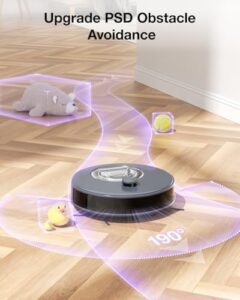 OKP L7 Robot Vacuum Cleaner with LiDAR sensors and ultrasonic carpet detection for efficient cleaning
