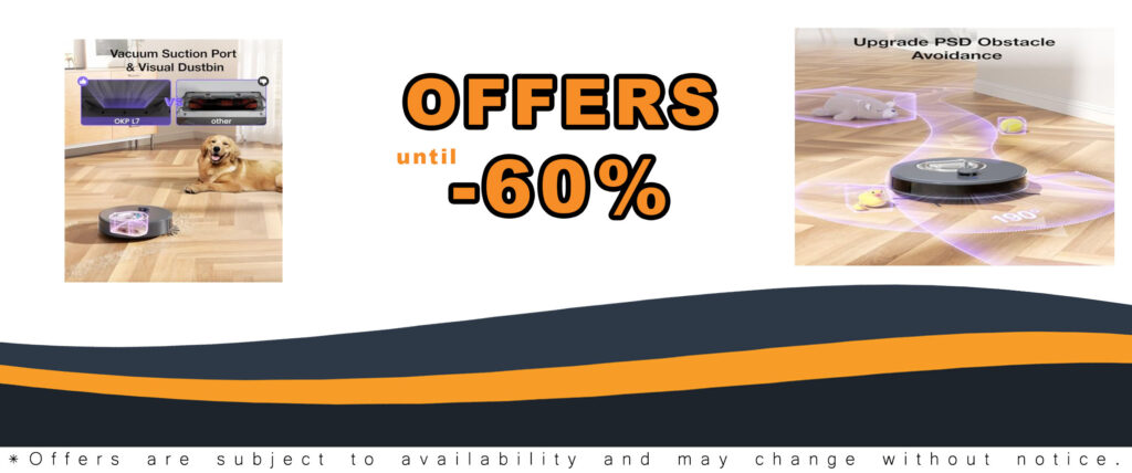OKP L7 Robot Vacuum Cleaner with LiDAR sensors and ultrasonic carpet detection for efficient cleaning