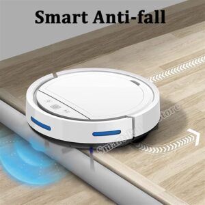 Robot Vacuum Cleaner with Gyro Navigation, Self-Charging, and Pet Hair Removal for Low Pile Carpet and Hard Floors