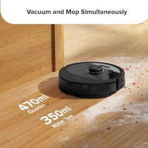 Roborock Q8 Max Robot Vacuum and Mop Cleaner with Main Brush Bundle in action, cleaning floors
