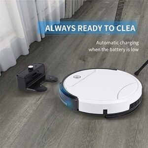 Robot Aspiradora y Trapeador Robot Vacuum Cleaner in action, sweeping and mopping floors