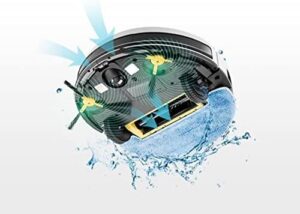 Camera Navigation Robot Vacuum Cleaner Mop with HD Video Call and Recording Monitor for Home Security  