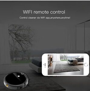 Camera Navigation Robot Vacuum Cleaner Mop with HD Video Call and Recording Monitor for Home Security  